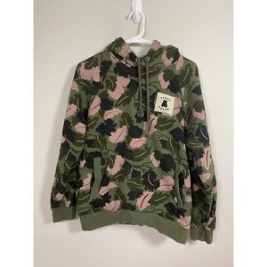Teddy Fresh  Leaf Camo Print Hoodie Rare Size Medium